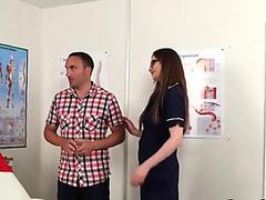 Hot idol gets sperm load on her face sucking all the ejaculate