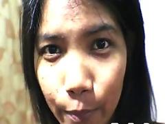 9 weeks pregnant thai asian teen get anal creampie in black