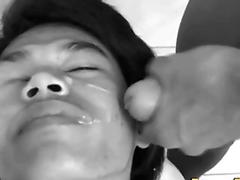 Asian Twink Gives Footjob