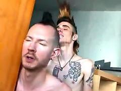 Two punks suck each others disk and have anal sex
